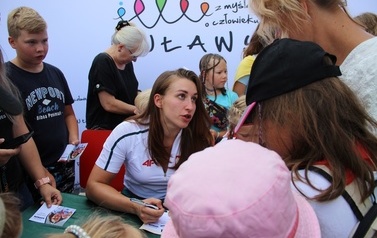 Powitanie medalistki olimpijskiej Malwiny Kopron