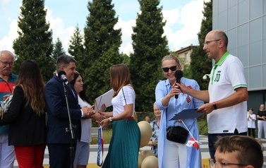 Powitanie medalistki olimpijskiej Malwiny Kopron