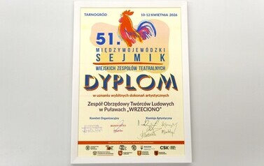 51. Międzywojew&oacute;dzki Sejmik Wiejskich Zespoł&oacute;w Teatralnych w Tarnogrodzie (11 kwietnia 2026) 1