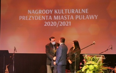 Wręczenie nagr&oacute;d kulturalnych Prezydenta Miasta Puławy (03 listopada 2021)