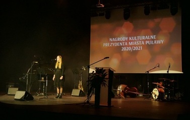 Wręczenie nagr&oacute;d kulturalnych Prezydenta Miasta Puławy (03 listopada 2021) 