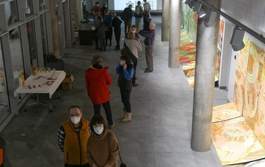 Wernisaż wystawy HopWart_GorącyDizajn_&amp;_ Promenada_SiteSpecific Ewy Markiewicz-Adamczewskiej (7 stycznia 2022) 
