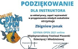 Dyplomy z Festiwalu Gdynia OPEN 