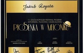 Sukces Jakuba Rogali na prestiżowym festiwalu- dyplom i statuetka  2