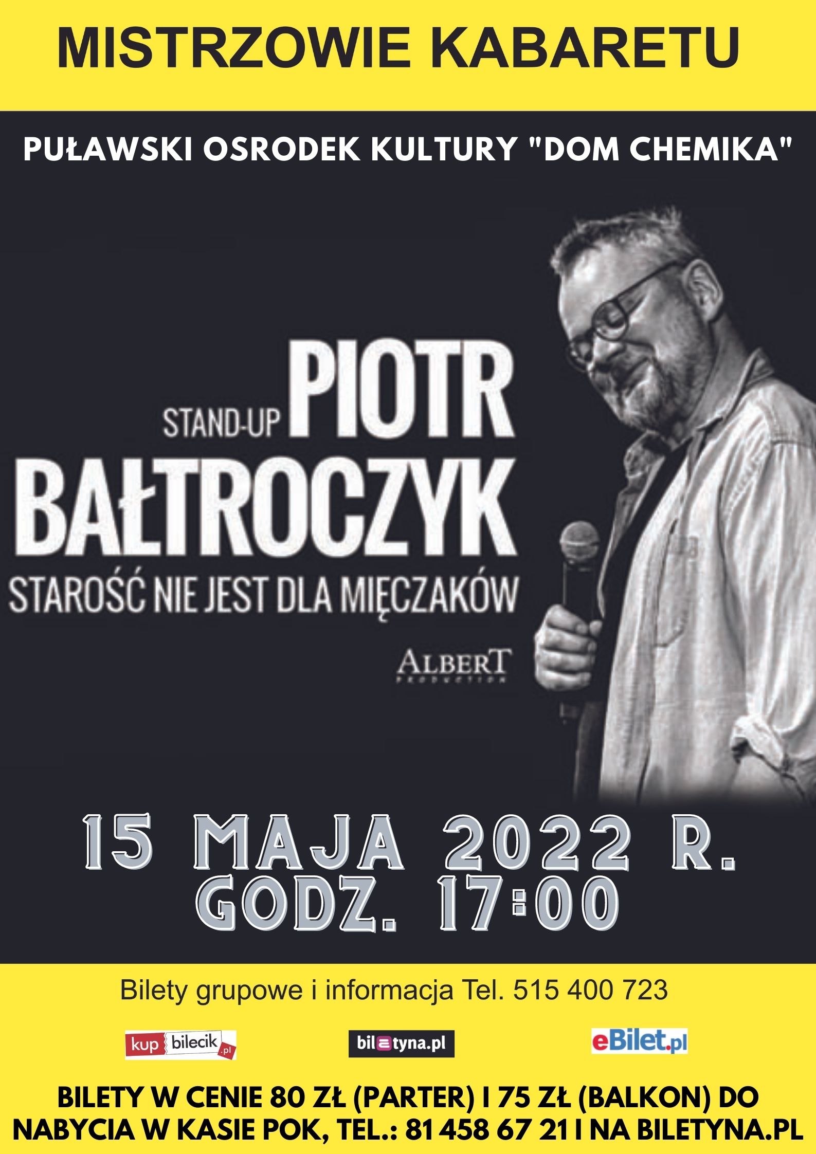 Bałtroczyk Starość Nie Jest Dla Mięczaków Piotr Bałtroczyk Stand up – Starość nie jest dla mięczaków - Dom Chemika