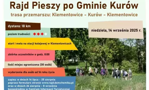Zdjęcie do Rajd pieszy po Gminie Kur&oacute;w