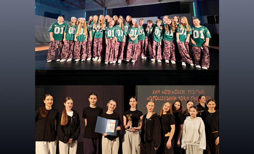 Zdjęcie do POKUS i ETIUDA na podium 26. Wojew&oacute;dzkiego Festiwalu Wsp&oacute;łczesnych Form Tanecznych