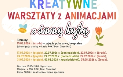 Zdjęcie do Atrakcje na wakacje - Kreatywne warsztaty z animacjami