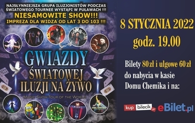 Zdjęcie do Gwiazdy Światowej Iluzji na żywo w Puławach!