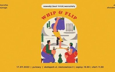 Zdjęcie do Whip &amp; Flip - zawody deskorolkowe i hulajnogowe w puławskim Skate Parku