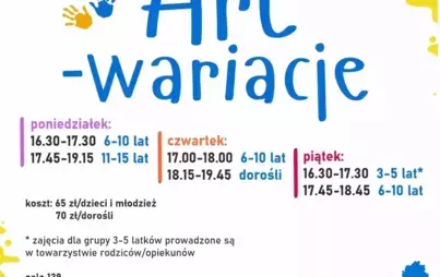 Zdjęcie do Zapisy na zajęcia plastyczne ART-wariacje