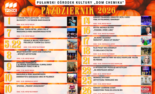 Zdjęcie do Kalendarz wydarzeń - październik
